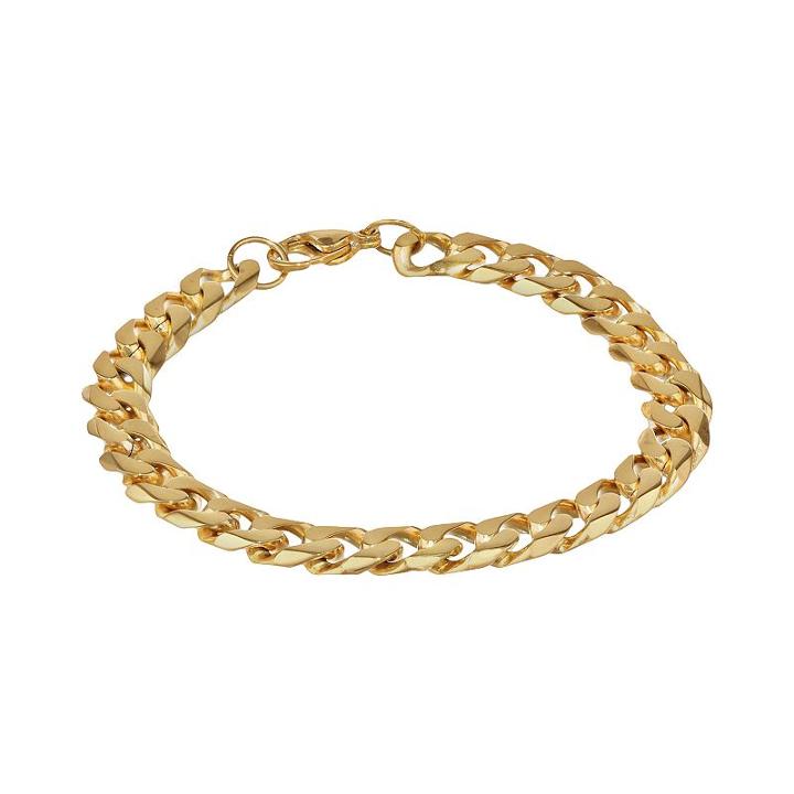 Lynx Ion-plated Stainless Steel Curb Chain Bracelet - 9-in, Men's, Size: 9