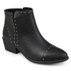 Journee Collection Gypsy Women's Ankle Boots, Size: Medium (7.5), Black
