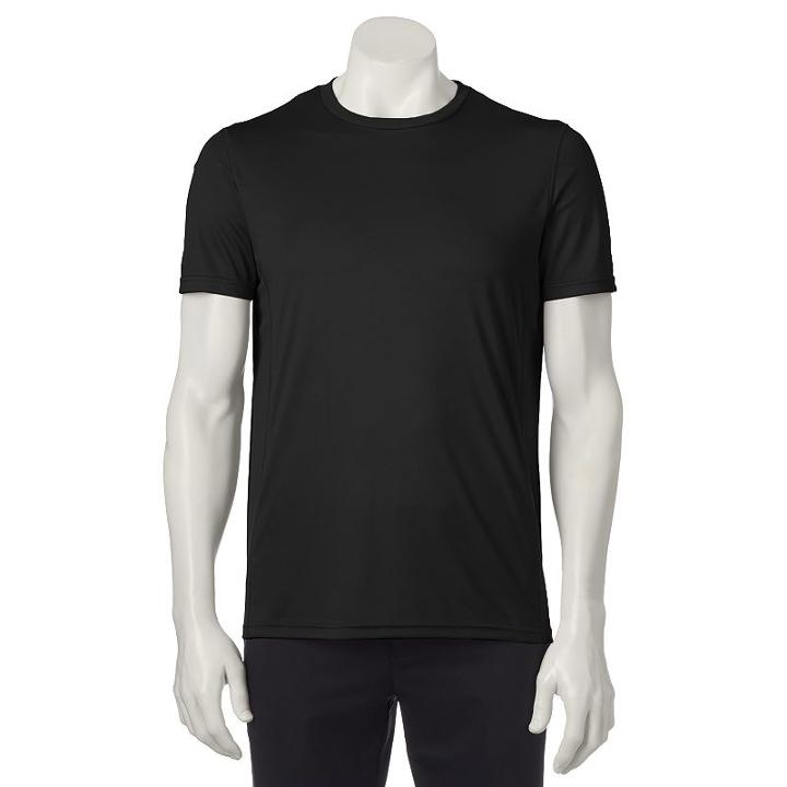 Men's Tek Gear&reg; Core Performance Drytek Tee, Size: Large, Black