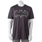 Big & Tall Dc Comics Batman Logo Tee, Men's, Size: 3xb, Grey (charcoal)