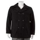 Big & Tall Excelled Double-breasted Jacket, Men's, Size: Xxl Tall, Black
