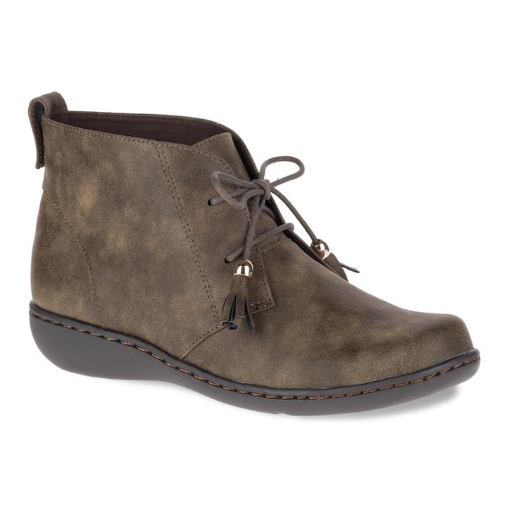 Soft Style By Hush Puppies Jinger Women's Ankle Boots, Size: Medium (10), Dark Beige