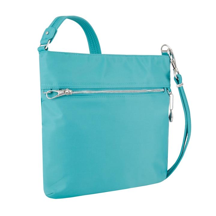 Travelon Anti-theft Tailored North-south Slim Bag, Women's, Turquoise/blue (turq/aqua)