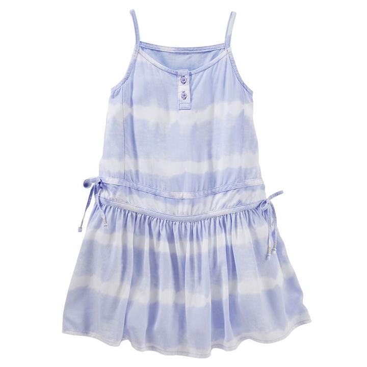 Girls 4-6x Oshkosh B'gosh&reg; Tie-dye Drop-waist Dress, Girl's, Size: 6, Blue