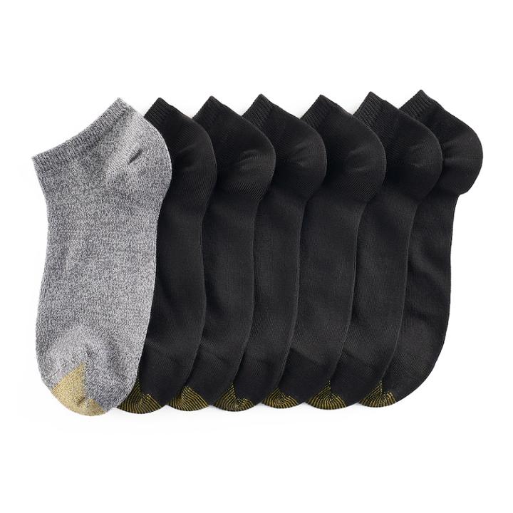 Women's Goldtoe 6-pk. Solid Soft Liner Socks + Plus Bonus Pair, Size: 9-11, Black