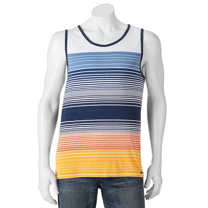 Men's Ocean Current Striped Tank Top, Size: Xl, White