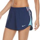 Women's Nike Dry Mesh Inset Running Shorts, Size: Xs, Med Blue