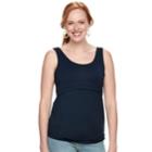 Maternity A:glow Popover Nursing Tank, Women's, Size: L-mat, Dark Blue