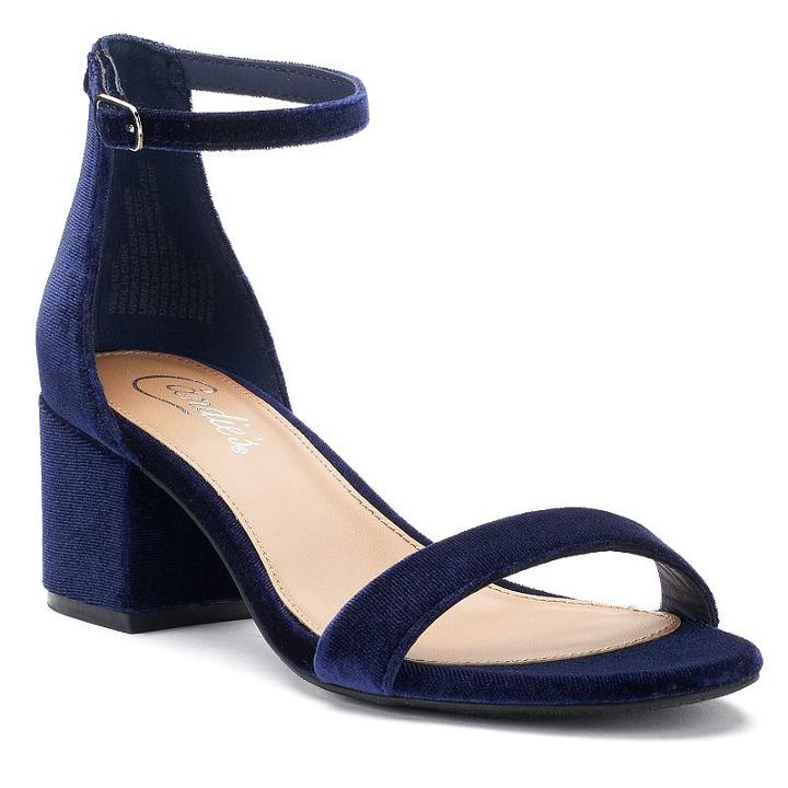 Candie's&reg; Cosmos Women's Block-heel Sandals, Size: Medium (9), Blue