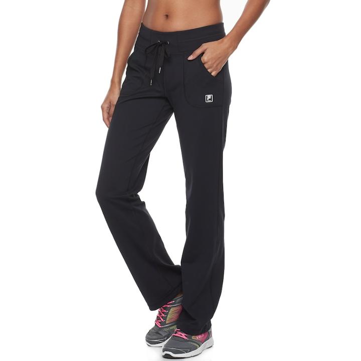 Women's Fila Sport&reg; Knit Workout Pants, Size: Xs, Black