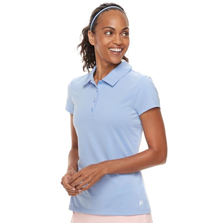 Women's Fila Sport&reg; Short Sleeve Golf Polo, Size: Small, Light Blue