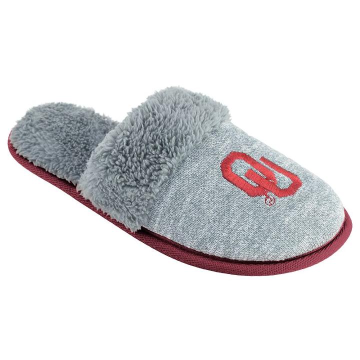 Women's Oklahoma Sooners Sherpa-lined Clog Slippers, Size: Xl, Grey