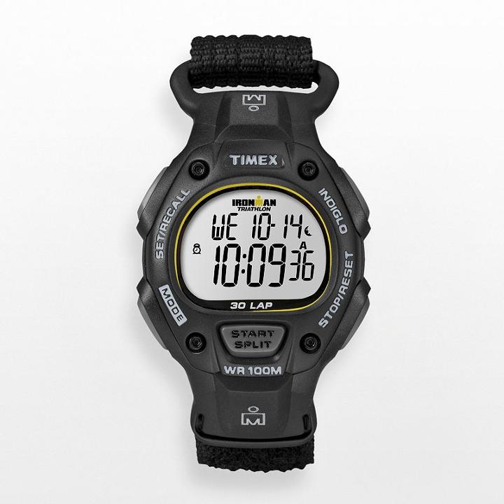 Timex Men's Ironman Triathlon 30-lap Digital Chronograph Watch - T5k693, Black