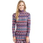 Women's Cuddl Duds Softwear Turtleneck, Size: Regular, Purple Oth
