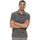 Men's Apt. 9&reg; Slim-fit Slubbed Polo, Size: Medium, Dark Grey