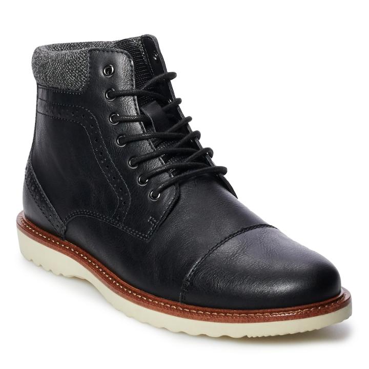 Sonoma Goods For Life&trade; Joshua Men's Boots, Size: 12 Wide, Black