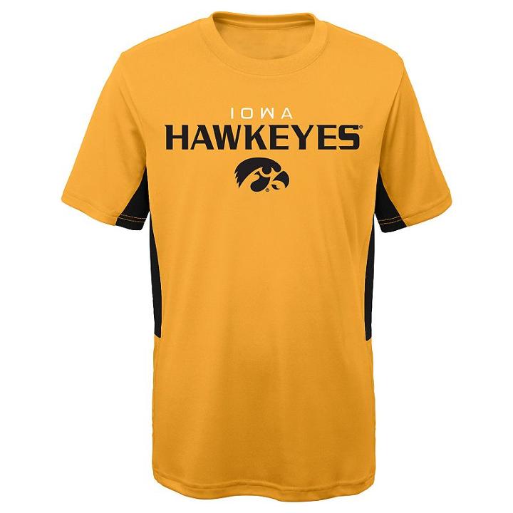 Boys 8-20 Iowa Hawkeyes Mainframe Performance Tee, Size: M 10-12, Gold