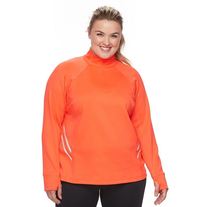 Plus Size Fila Sport&reg; Quarter-zip Track Jacket, Women's, Size: 2xl, Brt Red
