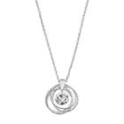 Lc Lauren Conrad Textured Ring Orbital Pendant Necklace, Women's, Silver