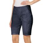 Women's Gloria Vanderbilt Marion Bermuda Shorts, Size: 16, Blue