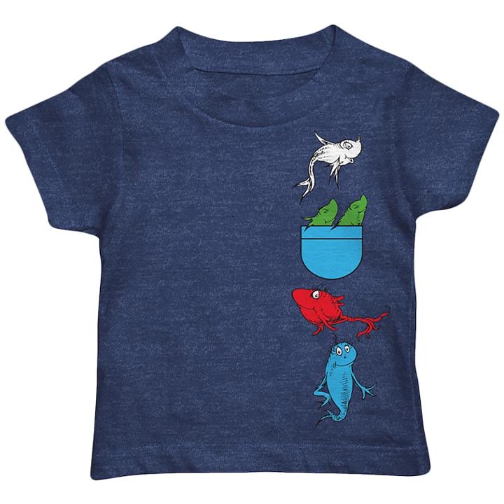 Toddler Boy Dr. Seuss One Fish, Two Fish, Red Fish, Blue Fish Graphic Tee, Size: 3t, Med Blue