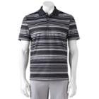Big & Tall Grand Slam Classic-fit Striped Airflow Golf Polo, Men's, Size: Xxl Tall, Oxford