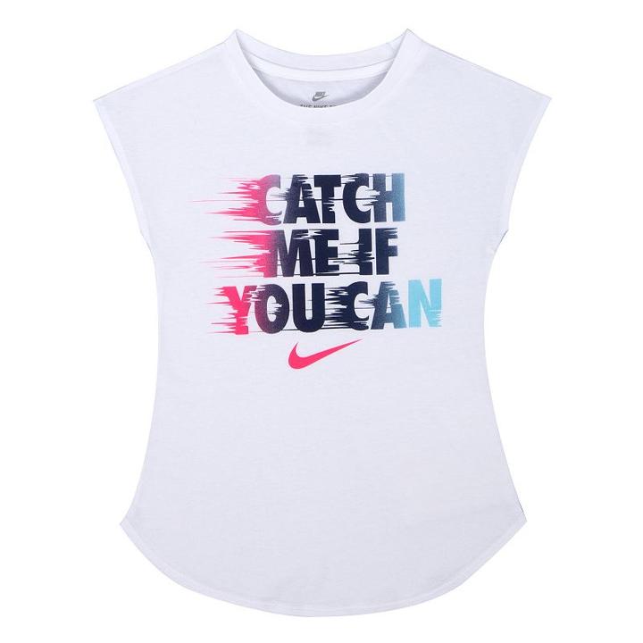 Girls 4-6x Nike Motion-blur Tee, Girl's, Size: 4, White