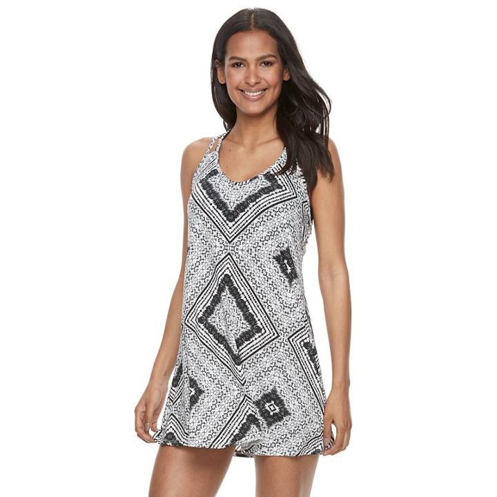 Women's Portocruz Crisscross Dress Cover-up, Size: Large, Grey Other