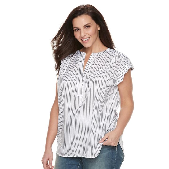 Plus Size Apt. 9&reg; Dolman-sleeve Top, Women's, Size: 4xl, Black