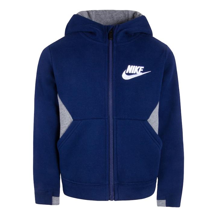 Boys 4-7 Nike Club Fleece Zip Hoodie, Size: 4, Dark Blue
