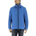 Men's Adidas Wandertag Climaproof Hooded Rain Jacket, Size: Medium, Med Blue