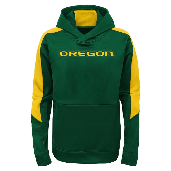 Boys 8-20 Oregon Ducks Hyperlink Pullover Hoodie, Size: Xl 18-20, Dark Green