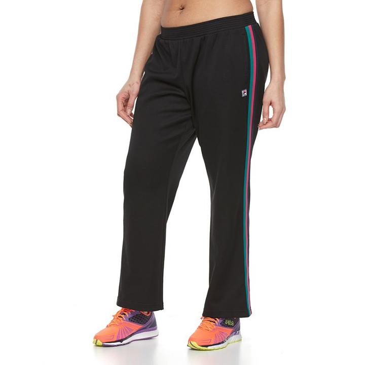 Plus Size Fila Sport&reg; Stripe Track Pants, Women's, Size: 2xl, Black
