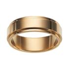 Stainless Steel Men's Spinner Wedding Band, Size: 8, Yellow