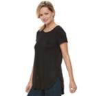 Women's Apt. 9&reg; High-low Tunic, Size: Xxl, Black