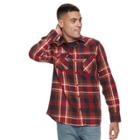 Men's Levi's&reg; Flannel Western Button-down Shirt, Size: Xl, Brt Red