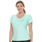 Plus Size Fila Sport&reg; Basic Racer Tee, Women's, Size: 2xl, Turquoise/blue (turq/aqua)