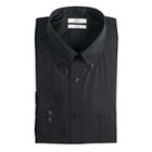Men's Croft & Barrow&reg; Easy-care Button-down Collar Dress Shirt, Size: 19 38/9t, Black