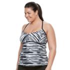 Plus Size Adidas Blend A Hand Tankini Top, Women's, Size: 1xl, Black