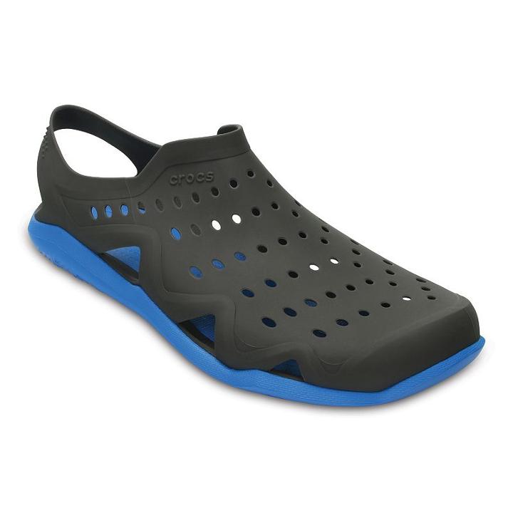 Crocs Swiftwater Wave Men's Clogs, Size: 10, Grey