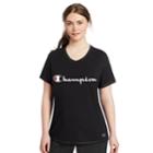 Plus Size Champion Logo Tee, Women's, Size: 4xl, Black
