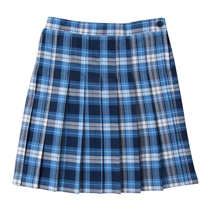 Girls 4-16 Chaps School Uniform Plaid Skirt, Girl's, Size: 6x, Turquoise/blue (turq/aqua)