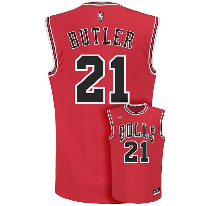 Adidas Men's Chicago Bulls Jimmy Butler Replica Jersey, Size: Xl, Red