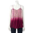 Women's Sonoma Goods For Life&trade; Pintuck Camisole, Size: Medium, Dark Pink