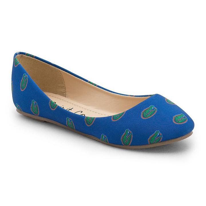 Women's Spirit Co. Florida Gators Logo Ballet Flats, Size: 6, Blue