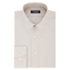 Men's Chaps Slim-fit No-iron Stretch-collar Dress Shirt, Size: 16.5 36/37, Lt Beige