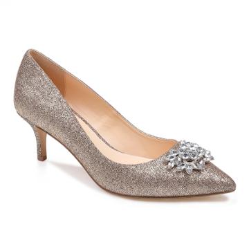 American Glamour Eva Women's High Heels, Size: 8, Gold
