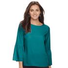 Women's Apt. 9&reg; Crepe Top, Size: Xxl, Turquoise/blue (turq/aqua)