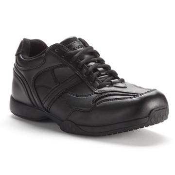 Grabbers Calypso Men's Slip-resistant Euro Oxford Work Shoes, Size: 11 Wide, Black