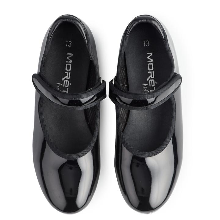 Girls 4-14 Jacques Moret Tap Dance Shoes, Size: 13, Black